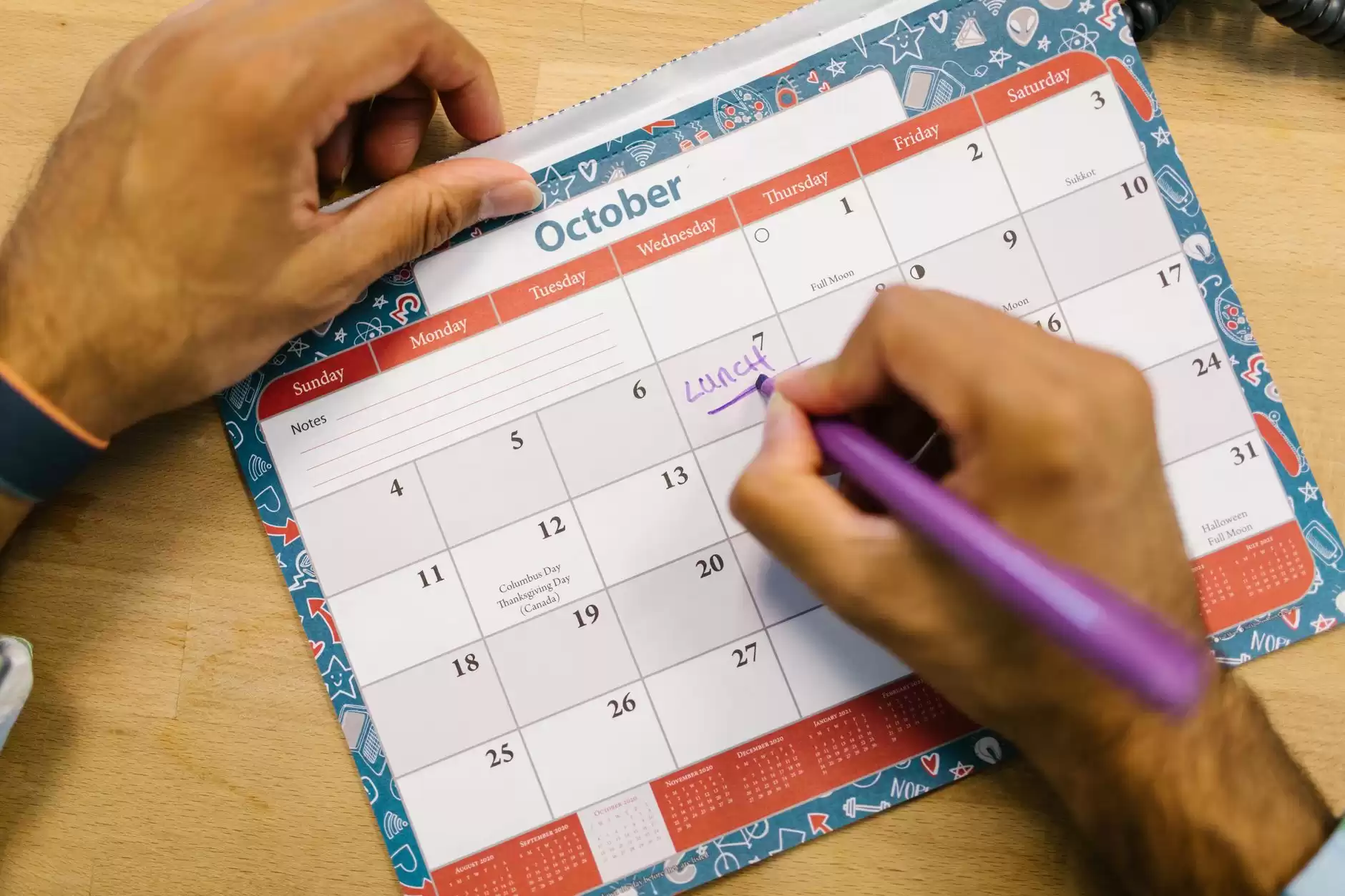 Sample School Calendar , planner with CCE